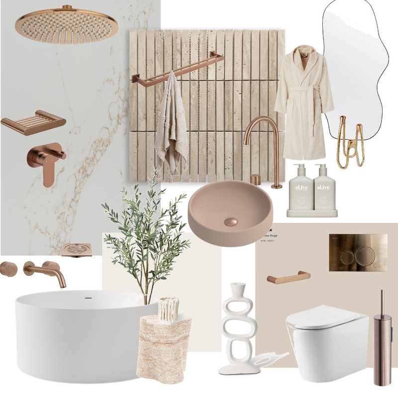 Project Dune Guest Ensuite - Downstairs Mood Board by Styled by Sarah on Style Sourcebook