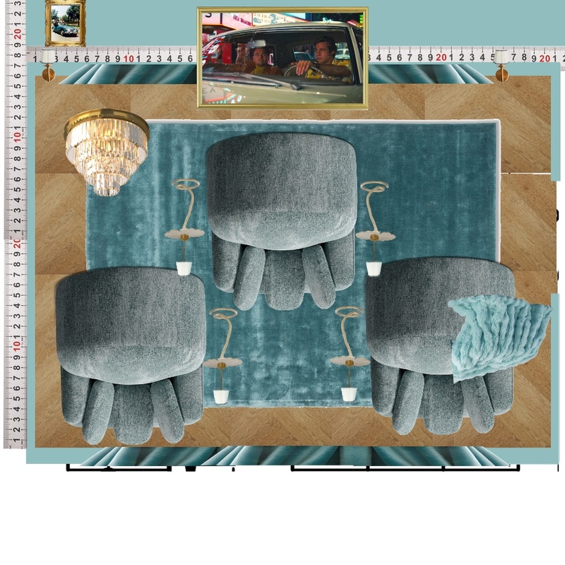 Cinema Blue Colour Drench Mood Board by dl2407 on Style Sourcebook