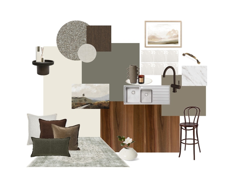 Earthy Modern Retreat With Heritage Charm Mood Board by mrfinteriors on Style Sourcebook