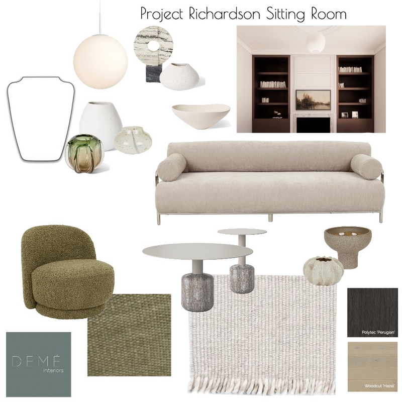 Sitting Room Mood Board by Demé Interiors on Style Sourcebook