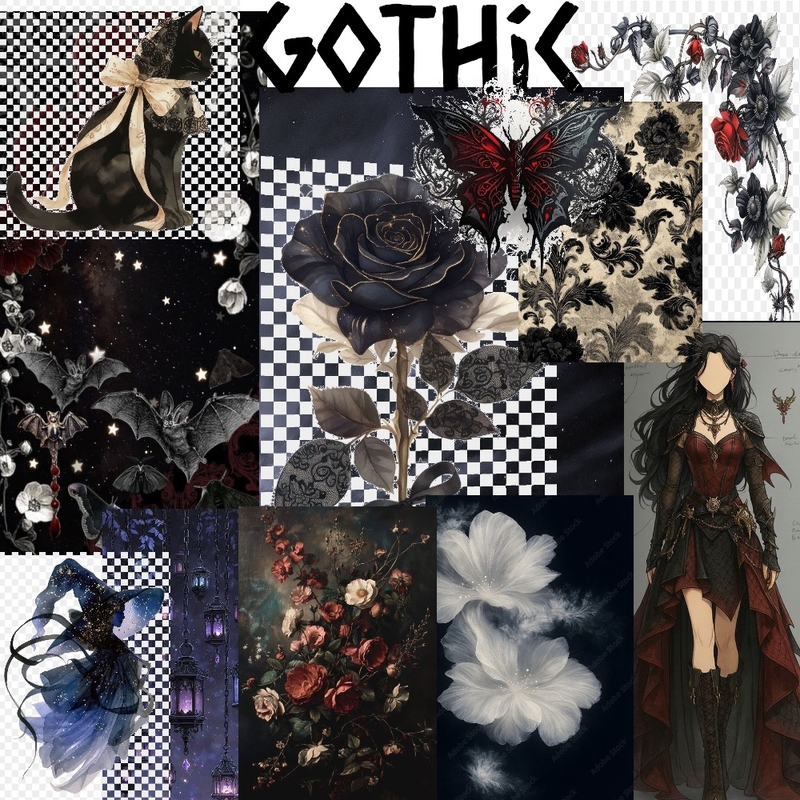 Mood gothic Mood Board by Stalium on Style Sourcebook