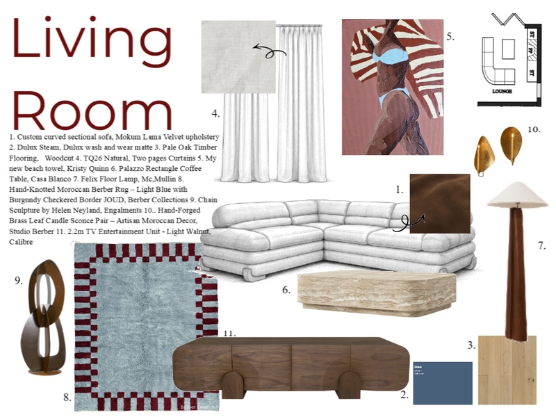 Living Room Mood Board by BeaRoseRees on Style Sourcebook