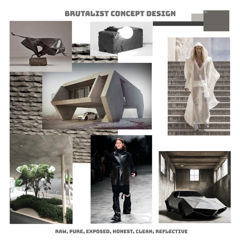 Brutalist Concept Design. Mood Board by Chignon on Style Sourcebook