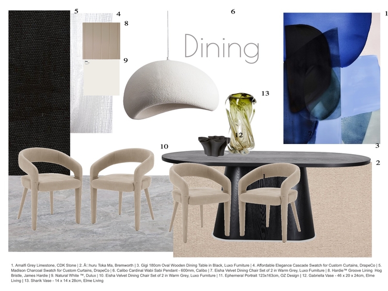 Dining Mood Board by thebeafactor on Style Sourcebook