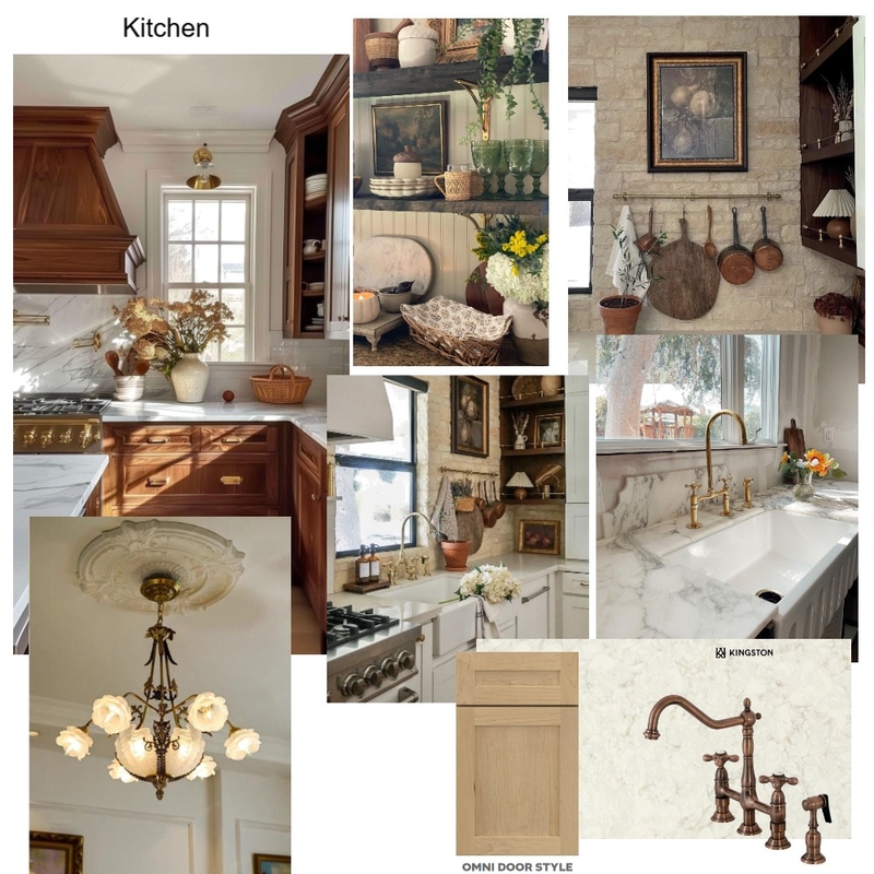 Kitchen Style Interior Design Mood Board by House of Serena Smith Designs
