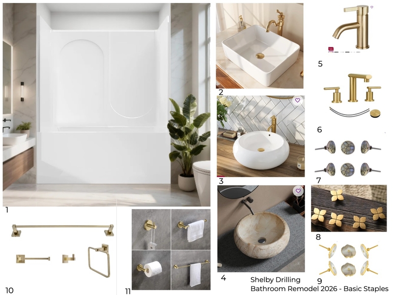Drilling Bathroom basics remodel Mood Board by IFS Designs on Style Sourcebook