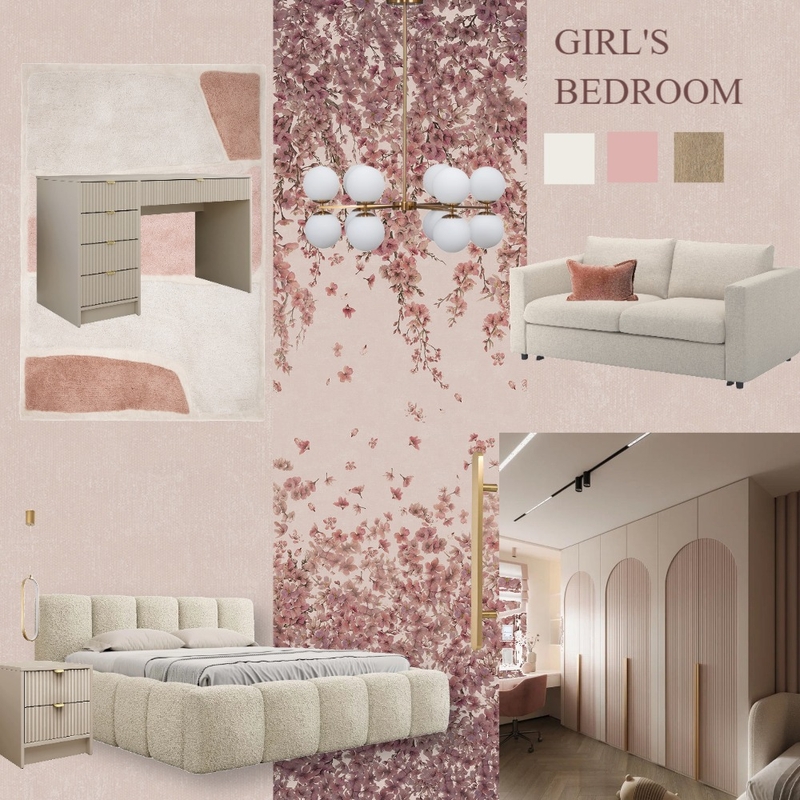 girl bedroom 3 Mood Board by themischalatsi on Style Sourcebook