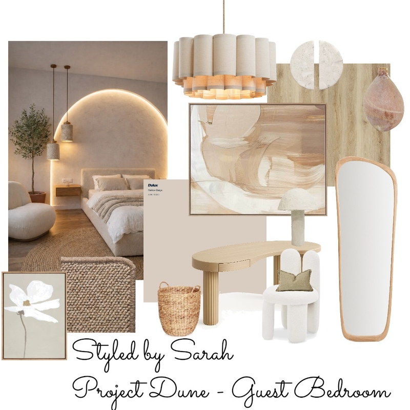 Project Dune Guest Bedroom - Downstairs Mood Board by Styled by Sarah on Style Sourcebook