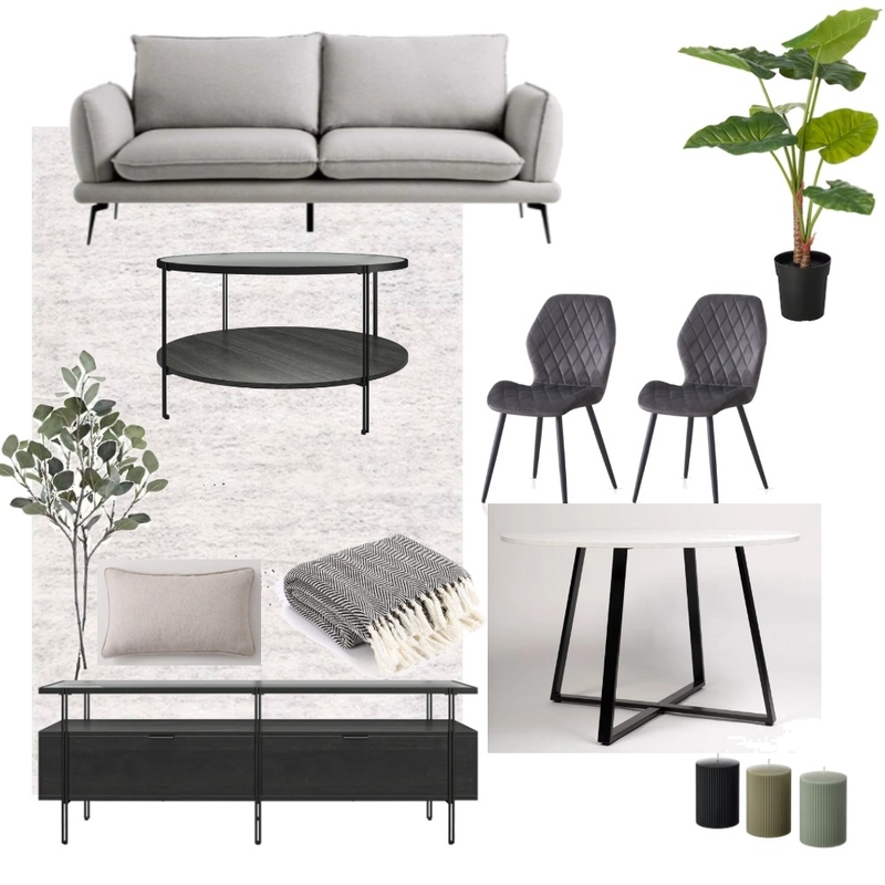 WEG 1 bed living room Dark Grey Mood Board by Lovenana on Style Sourcebook