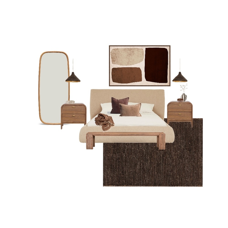 Earth Tones Bedroom Mood Board by BecCarman on Style Sourcebook