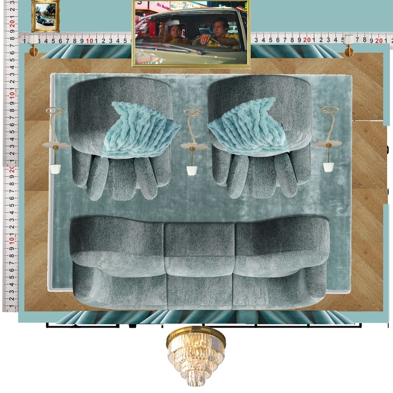 Cinema Blue Colour Drench Mood Board by dl2407 on Style Sourcebook
