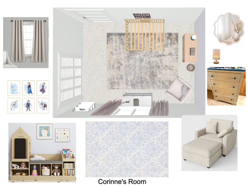 Corinne's Room Mood Board by LUX WEST I.D. on Style Sourcebook