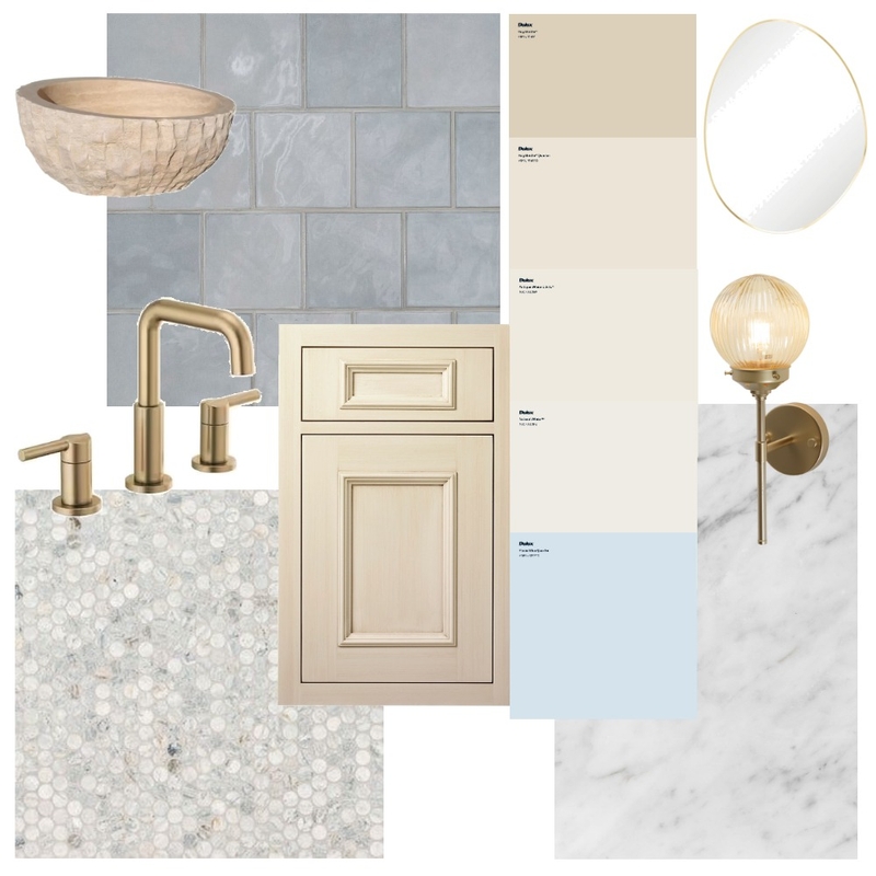 Ensuite Bathroom Material Board AT2 Mood Board by Ana on Style Sourcebook