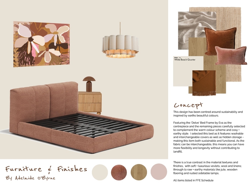 Assessment 3 - Bedroom - Concept Mood Board by addieobyrne on Style Sourcebook