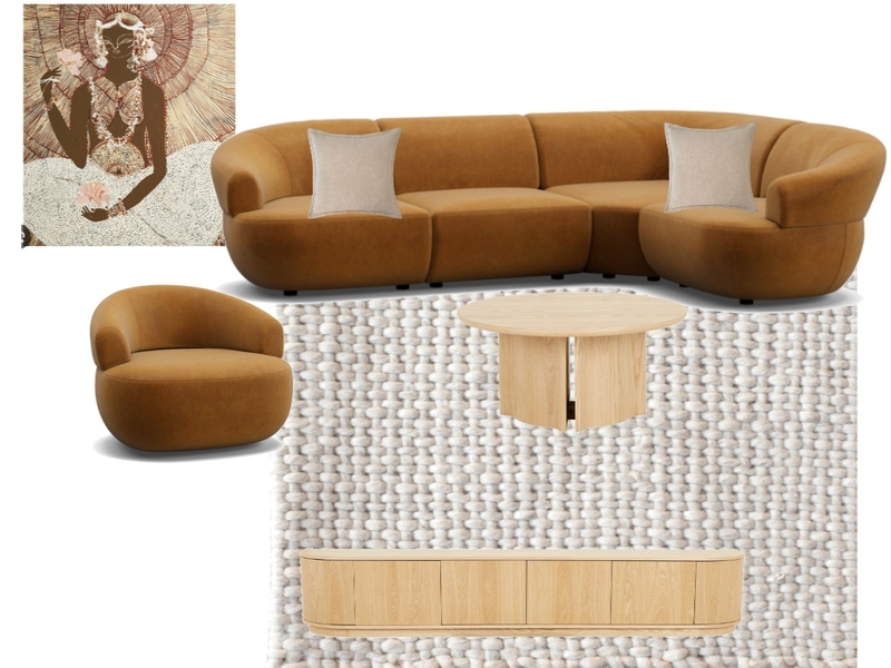 lounge room option 2 Interior Design Mood Board by Breetan