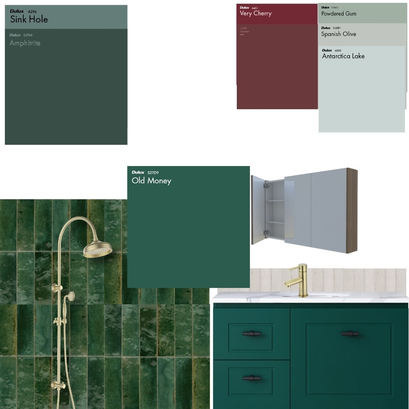 Lume Green Bathroom Mood Board by therealchao@gmail.com on Style Sourcebook
