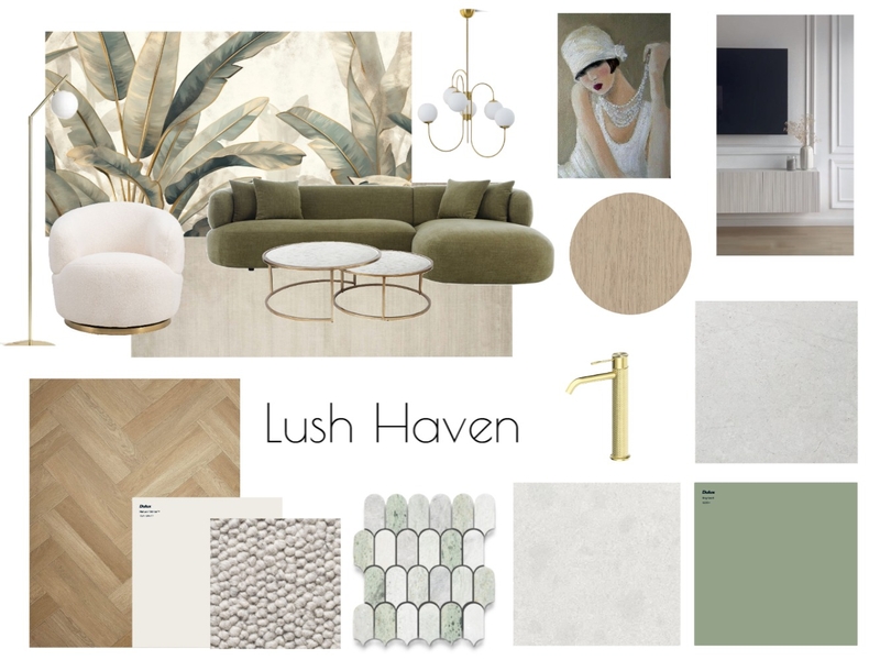 AT3 Styling Cluster Lush Haven Mood Board by Kylie W on Style Sourcebook