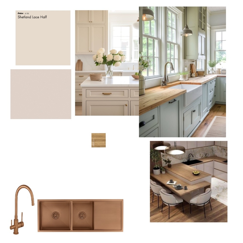 Cottage Kitchen Interior Design Mood Board by Lisa.L