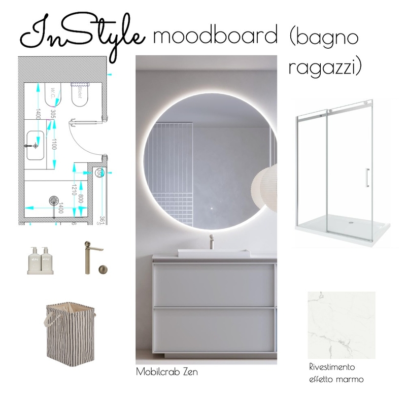 Bagno ragazzi Colantuoni Mood Board by InStyle Idea on Style Sourcebook