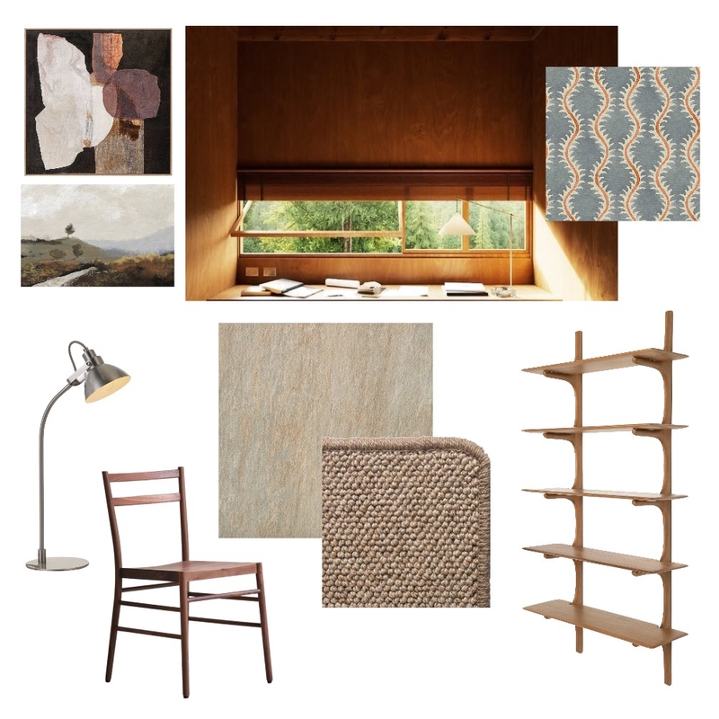 Mood board Activity Wk 2 Dream Craft/Study Space Mood Board by bowerbird_archives on Style Sourcebook