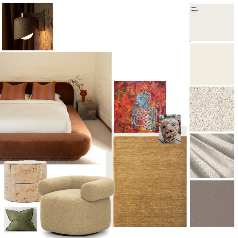 Module 9 - Part A - Master Bedroon Mood Board by kyliemichellebarker on Style Sourcebook