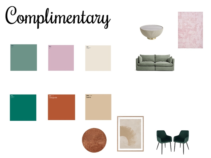 Complimentary Green Color Scheme Mood Board by DMcAlister on Style Sourcebook