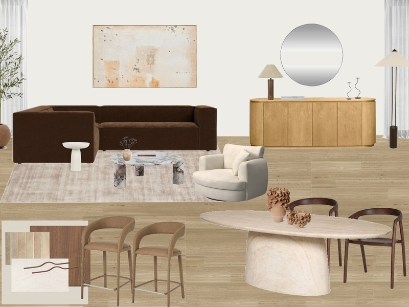 Main Living & Dining Mood Board by Haus Studio Interiors on Style Sourcebook