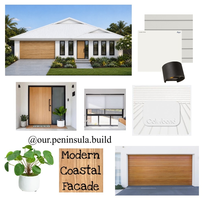 Coastal Facade Mood Board by Our Peninsula Build on Style Sourcebook