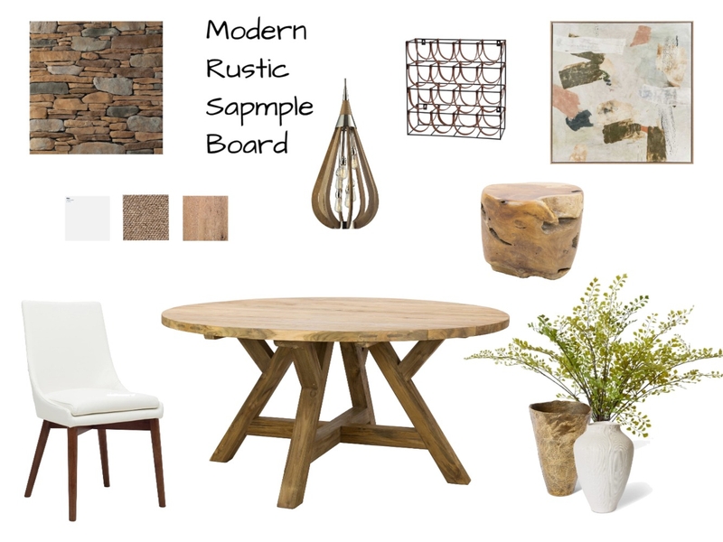 Modern Rustic Sample Board Mood Board by hensley@internode.on.net on Style Sourcebook
