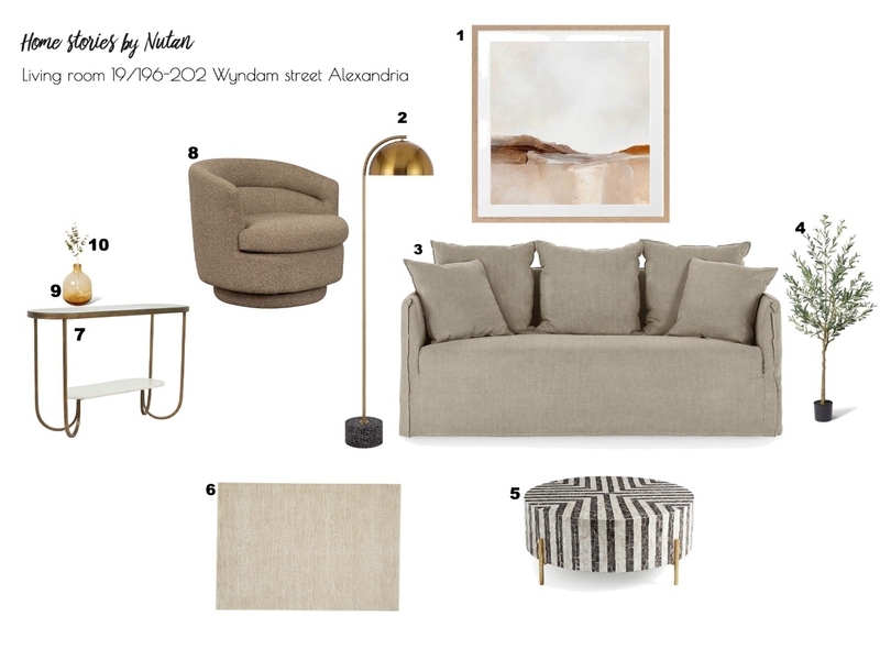 Living for NICKY - Final Selection Mood Board by nutan.meharwade@gmail.com on Style Sourcebook
