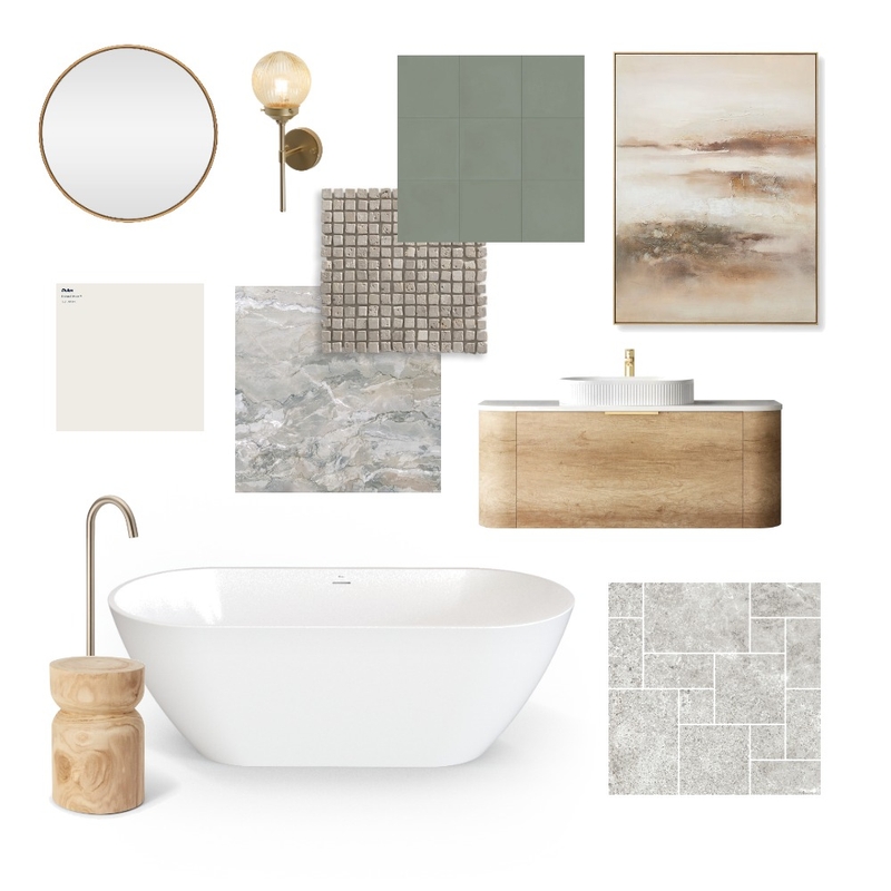 Spa Bathroom Mood Board by Bella Living on Style Sourcebook