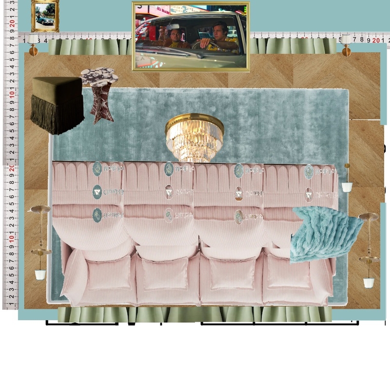 Cinema Blue Colour Drench Mood Board by dl2407 on Style Sourcebook