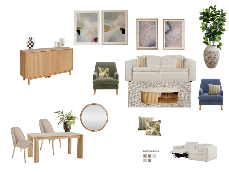 Living + Dining Mood Board by IIDR Interior Design on Style Sourcebook