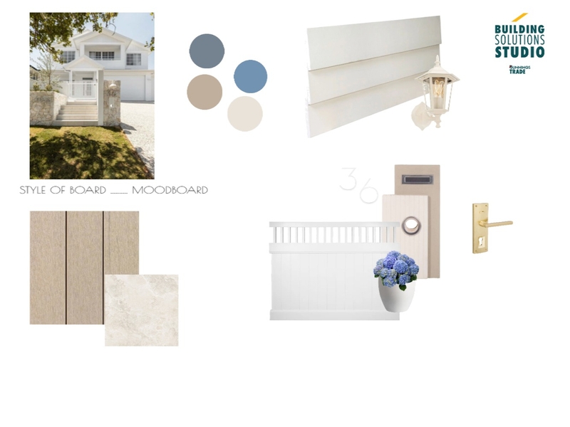 Hamptons - Exterior Sample Board Mood Board by bsschwh@bunnings.com.au on Style Sourcebook
