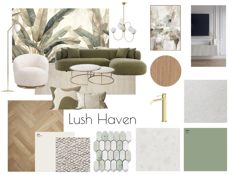 AT3 Styling Cluster Lush Haven Complete with cushions Mood Board by Kylie W on Style Sourcebook