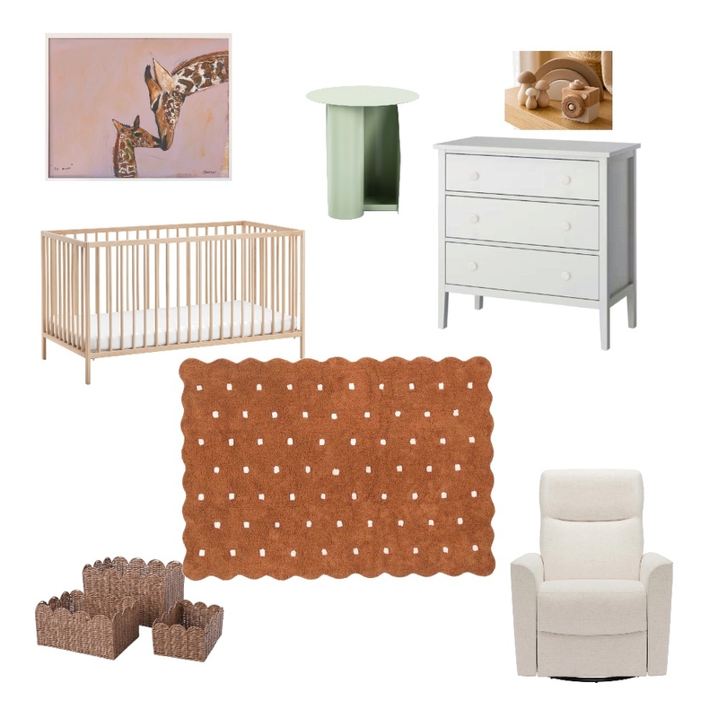 Nursery 2 Inspo Interior Design Mood Board by Cerysload