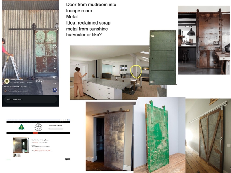 Sliding Door From Mud Room to Lounge Room Interior Design Mood Board by accounts@strathroy.com.au