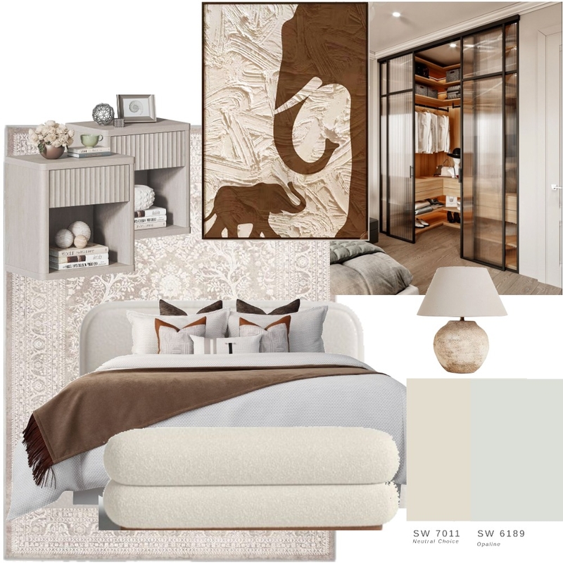 Anita Burke Master Bedroom Interior Design Mood Board by jdarinteriors