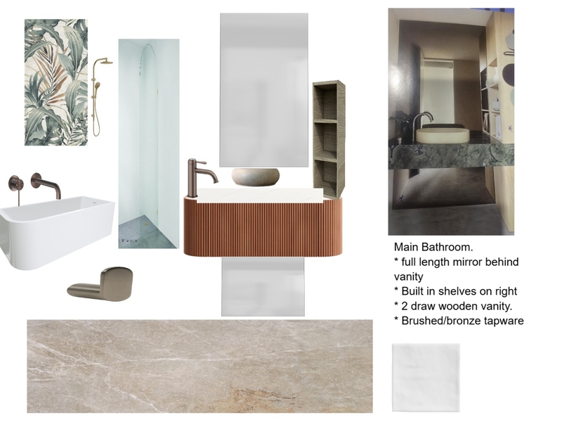 Main Bathroom Interior Design Mood Board by Renoholmes