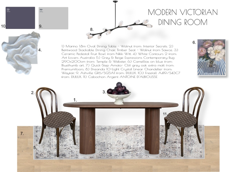 PROJECT 1 DINING Interior Design Mood Board by adriatadicvulin
