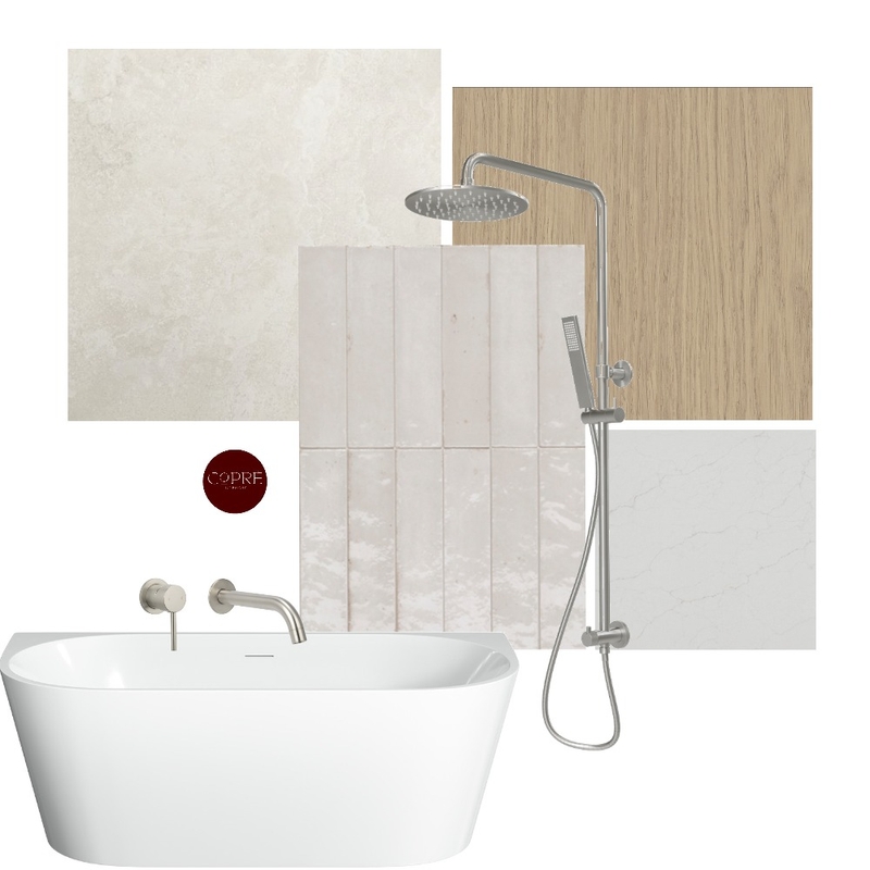 Mama Abode's Bathroom Interior Design Mood Board by COPRÈ INTERIORS