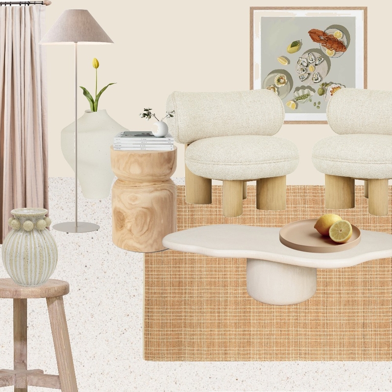 Darren Palmer Plaid Sandstone Mood Board by Unitex Rugs on Style Sourcebook
