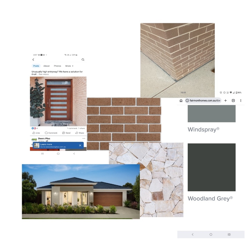 Exterior brown brick & woodland grey Mood Board by Tatts on Style Sourcebook