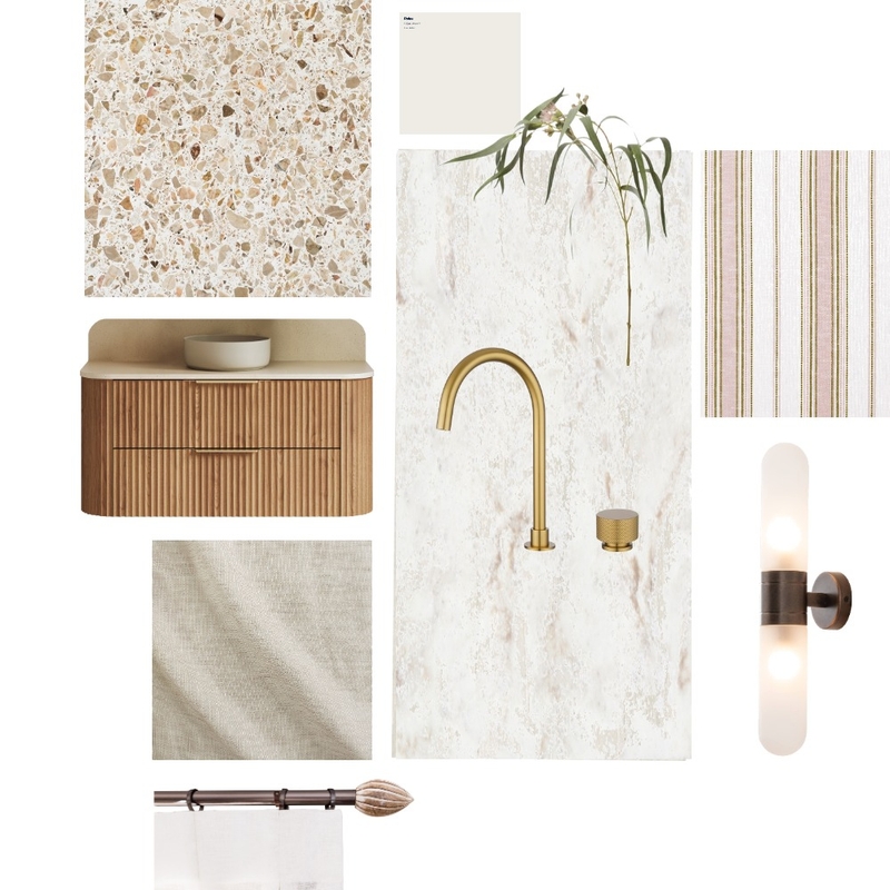 Moon Bathroom Bushed Brass Interior Design Mood Board by Aquaperla Moon Bathroom Bushed Brass Interior Design Mood Board by Aquaperla