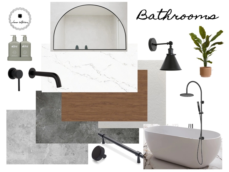 Filmer bathrooms Interior Design Mood Board by CloverInteriors
