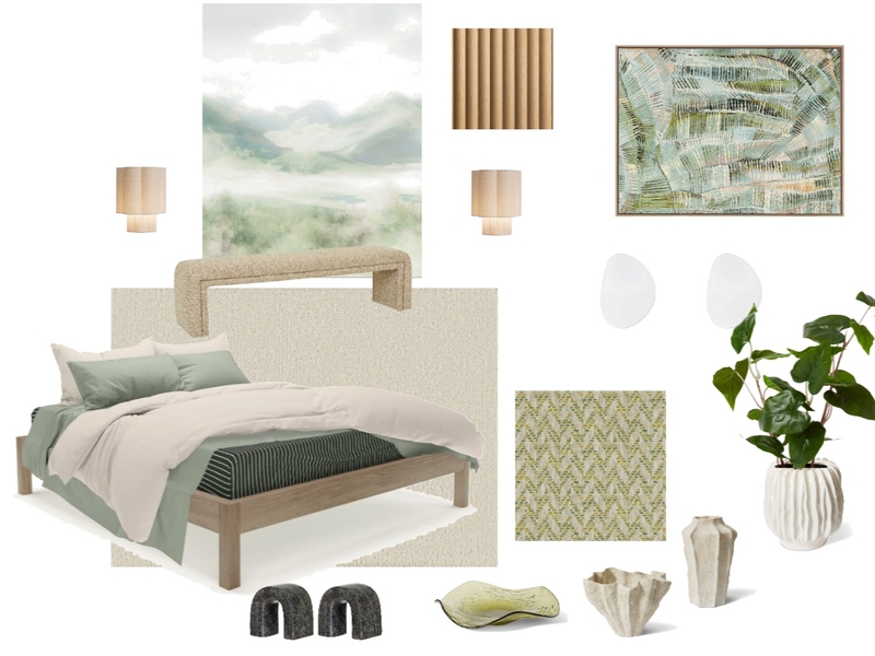 MJ MBR Interior Design Mood Board by Kutata Interiors