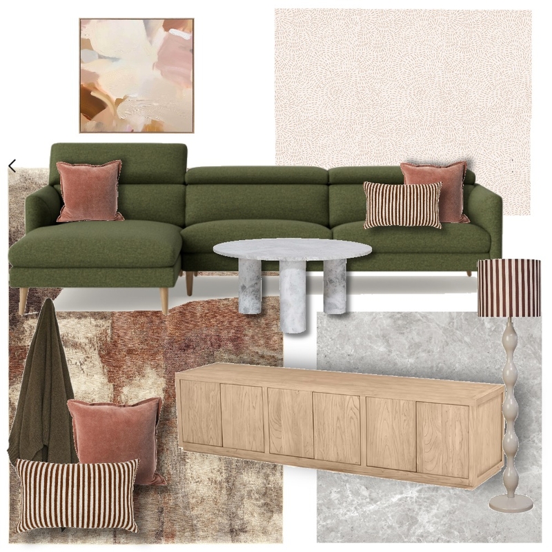 Tilly St Main home Living Interior Design Mood Board by Manea Interior Design & Styling
