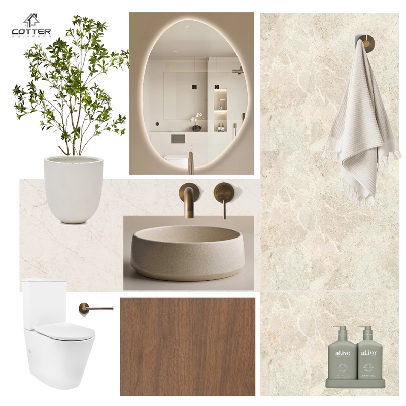 Everleigh - Powder Room Mood Board by Cotter Builders on Style Sourcebook
