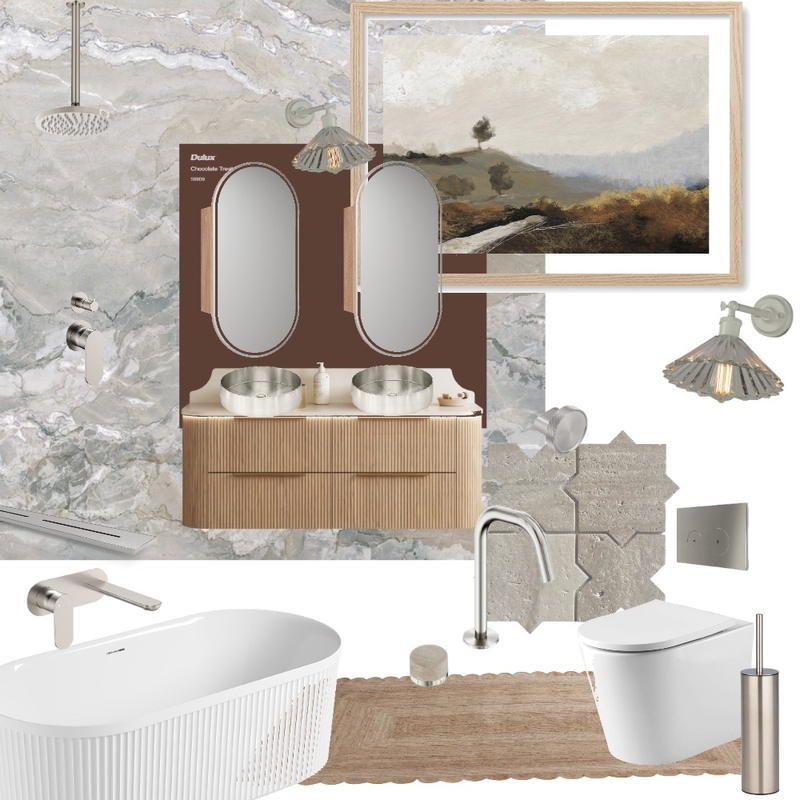 Moscern Villa, Los Angeles - Main Bathroom Mood Board by Styled by Sarah on Style Sourcebook