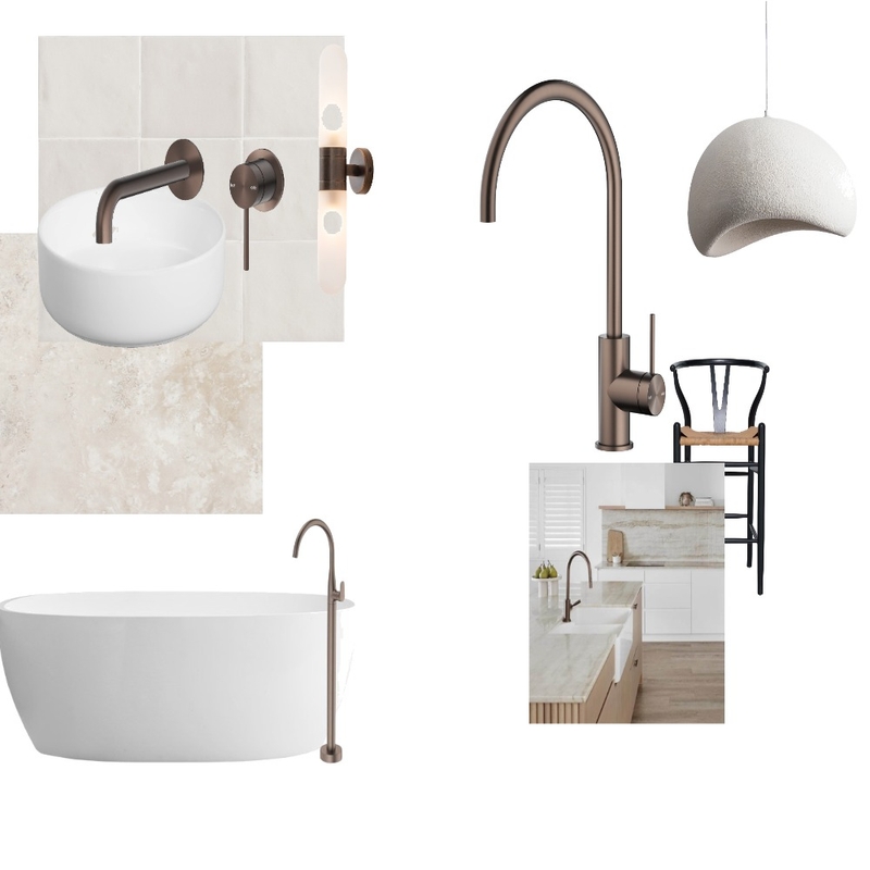 Quandong Ensuite Interior Design Mood Board by CasaQuandong